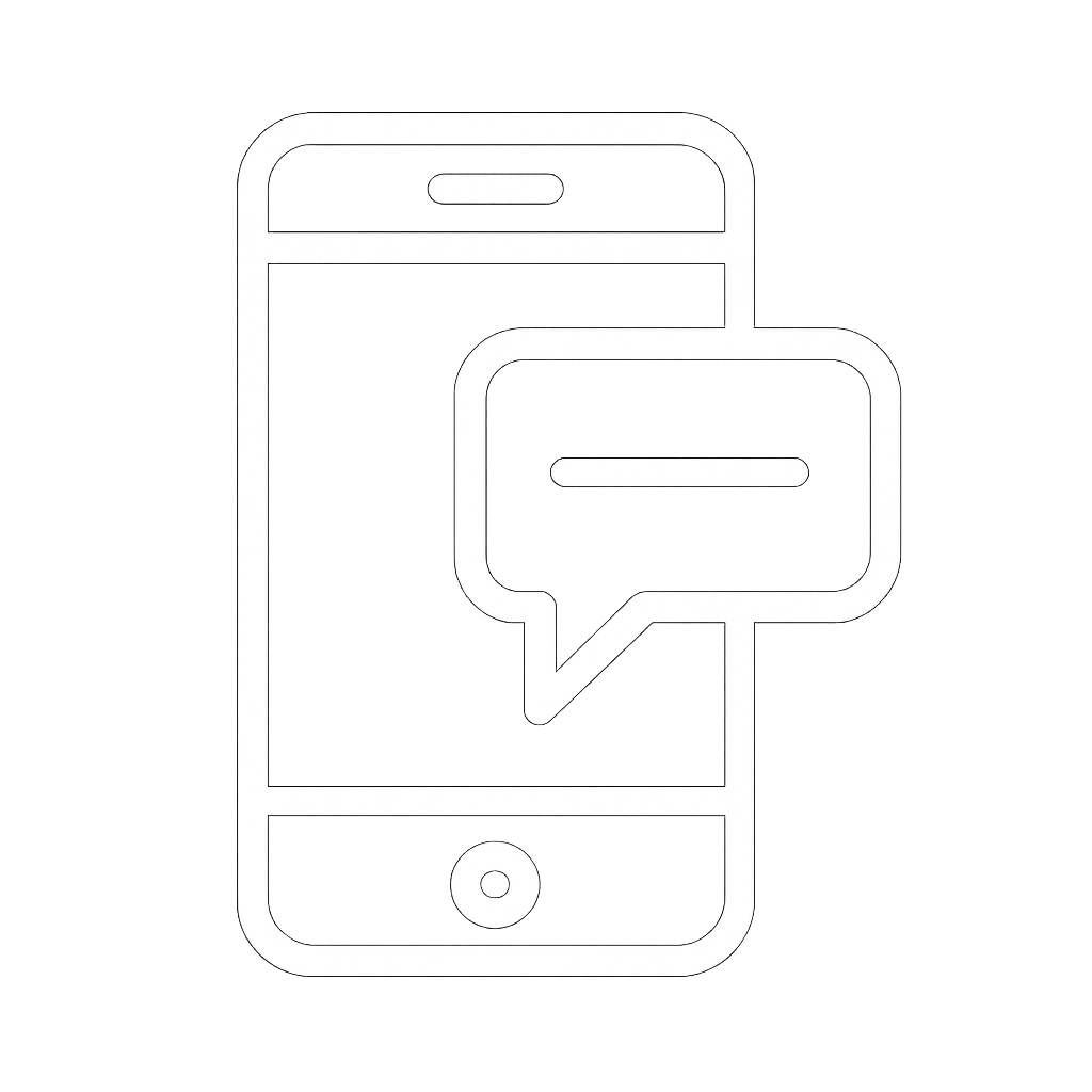 Text Notification You will receive a text the day before we are due to attend.